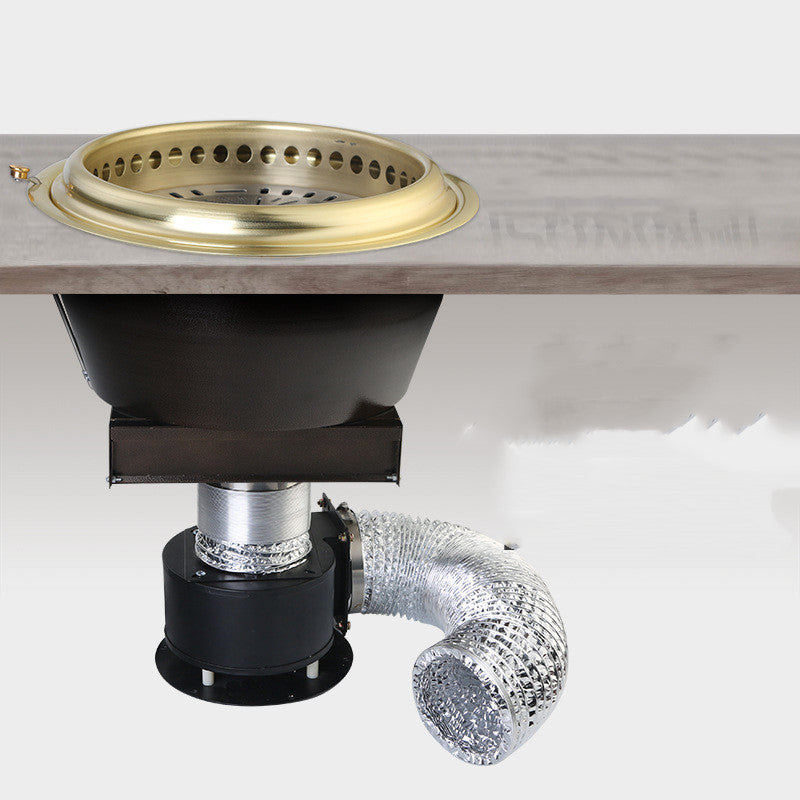 Parrilla de carbón japonesa de acero inoxidable con humo inferior