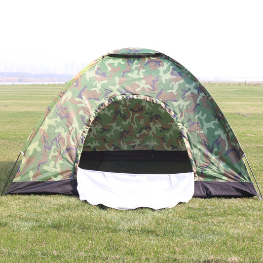 Tienda de campaña para viajes al aire libre para 3 o 4 personas, carpa de camuflaje para montañismo, carpa para acampar en la playa