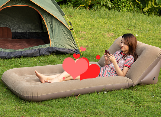 Cama de viaje para automóvil Sofá cama Vietnam Cama de viaje inflable para automóvil Camas Flocadas Colchón de aire para automóvil Asiento negro de PVC