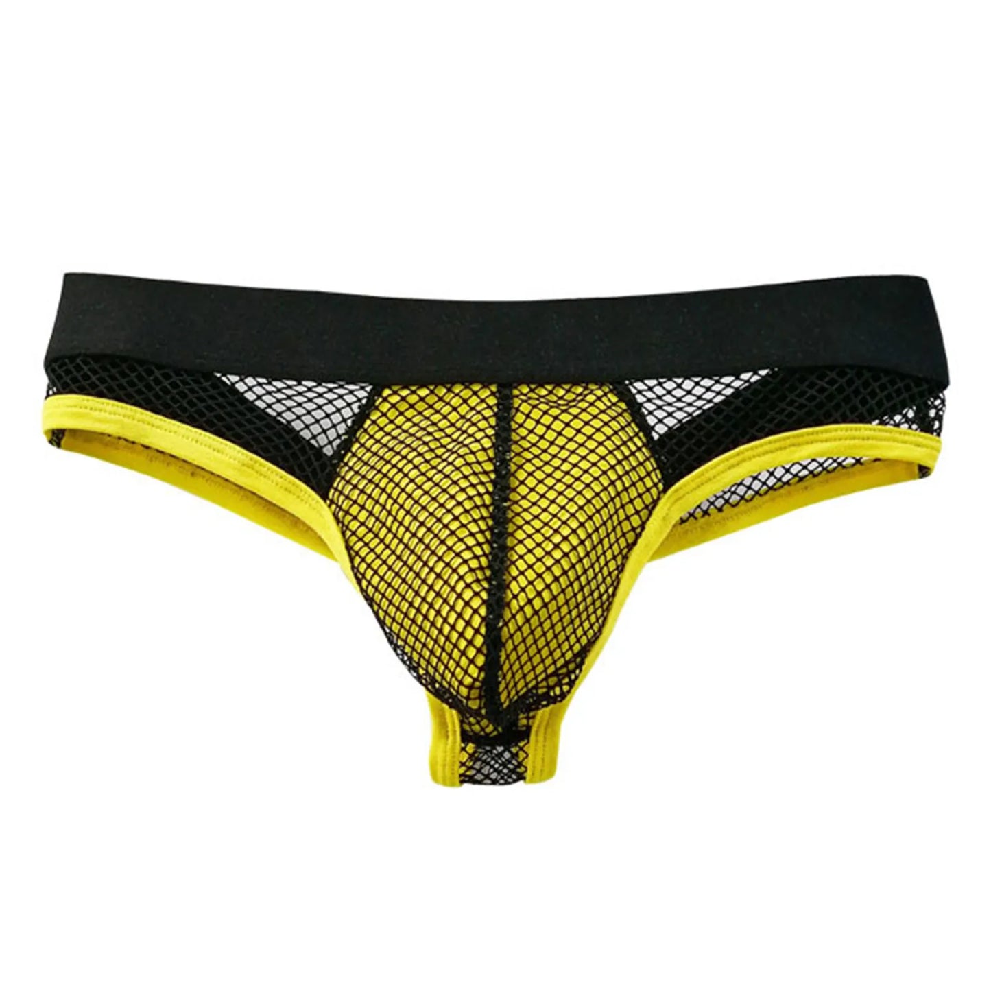 Men's Fishing Net Thong Thin Strap Sexy Underwear