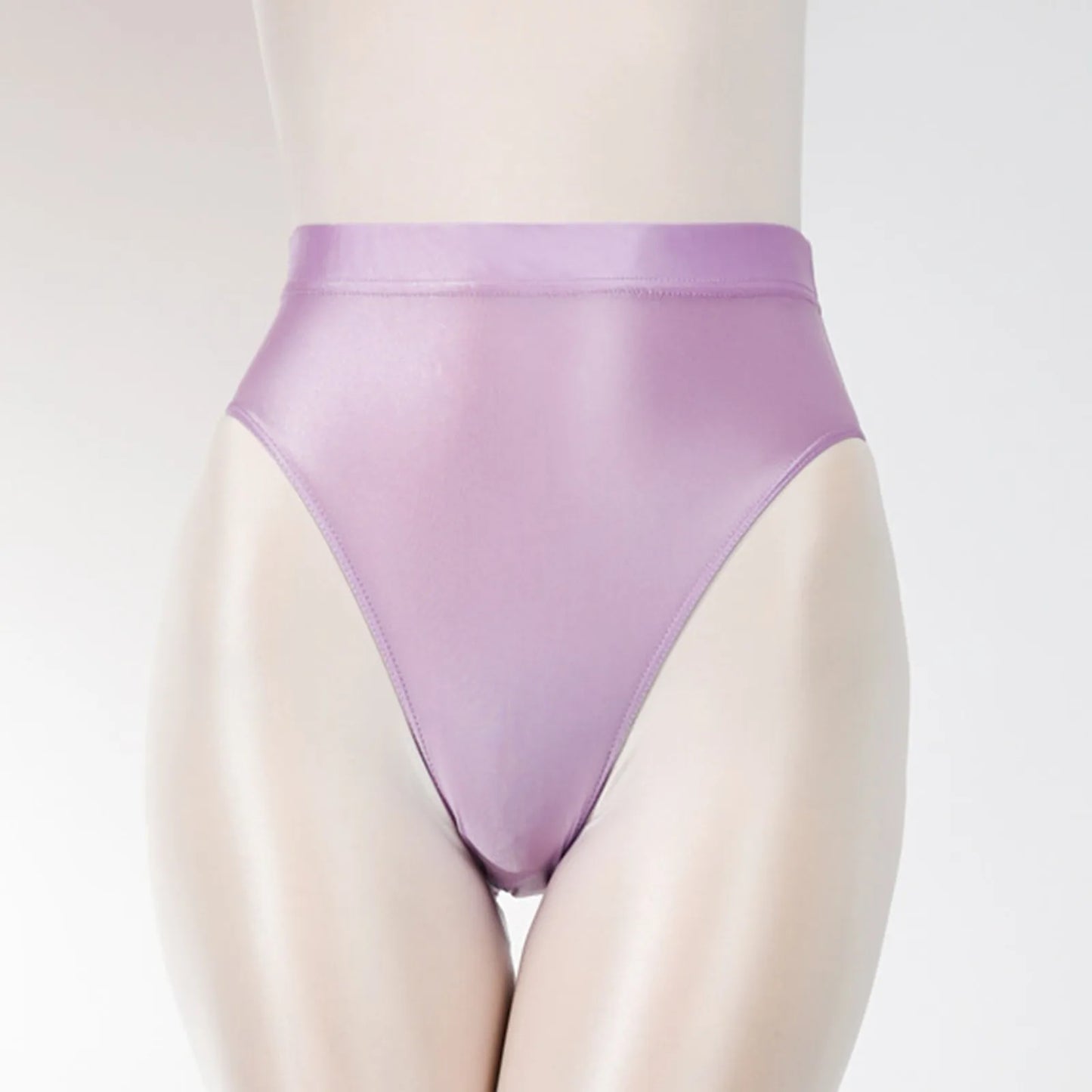 Fashion Solid Seamless Panties Super Thin Shiny Leather Underpants High Waisted Briefs Sexy And Smooth Candy Color Panty