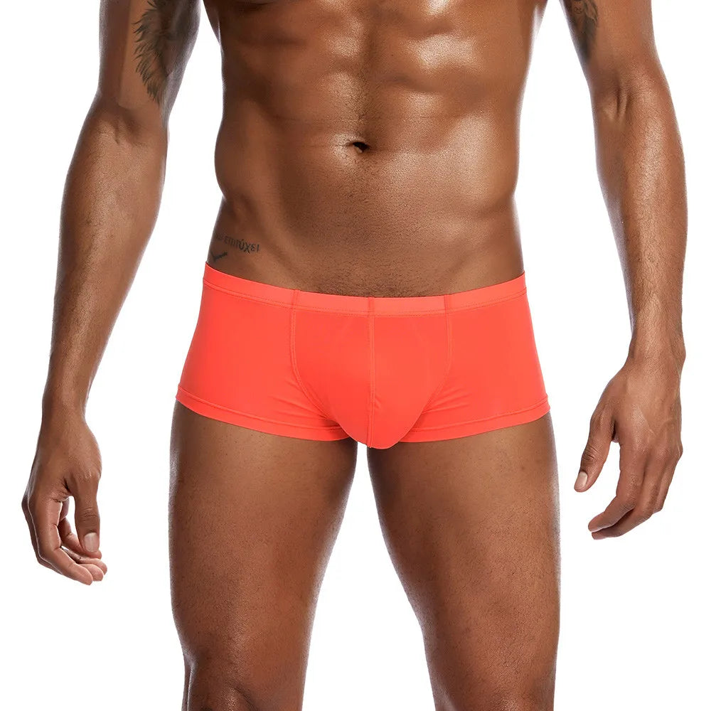 Men Solid Color Low-Waist Boxer shorts