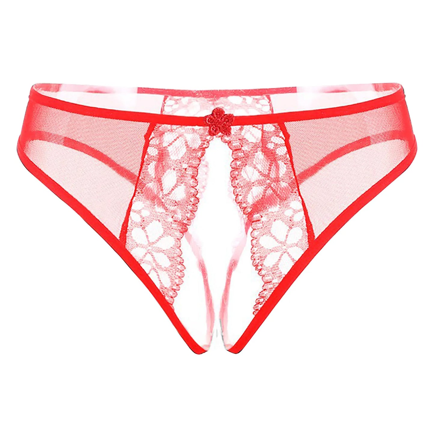 Crotchless Panties For Women Plus Size Erotic Lingerie Sexy T Shaped Open File Panties Lace Low Waist Underwear