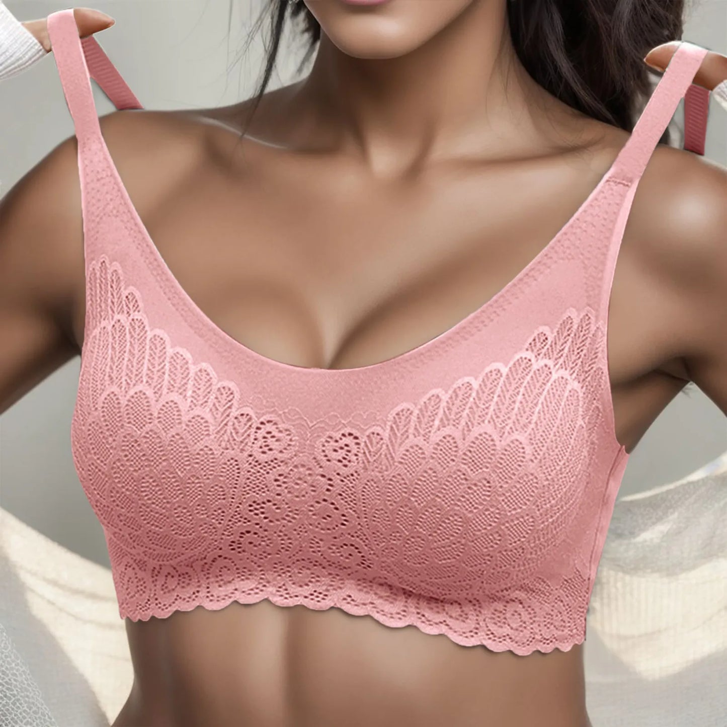 Woman High Elastic Lace Bra Thin Sexy Underwear Women Push Up Bras Bralette Sexy Lingerie For Women Female Chest Padded Bras