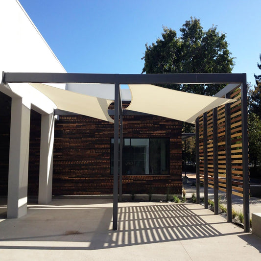 Toldo rectangular para sombra de sol de 8' x 12', toldo para exteriores, toldo para protección contra rayos UV para patio, jardín y patio trasero