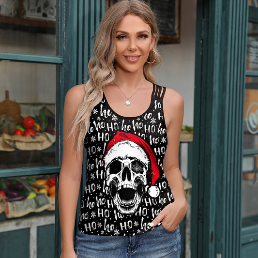 Women's Wansheng Night Skull Letter Digital Printing Camisole