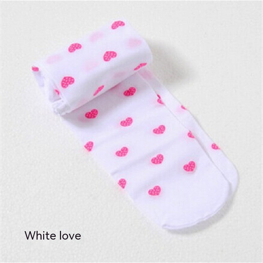 Children's Fashion Love Dot Pantyhose