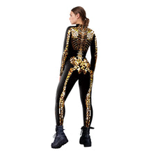 Charger l&#39;image dans la galerie, Halloween Parent-child Leopard Skeleton Printing One-piece