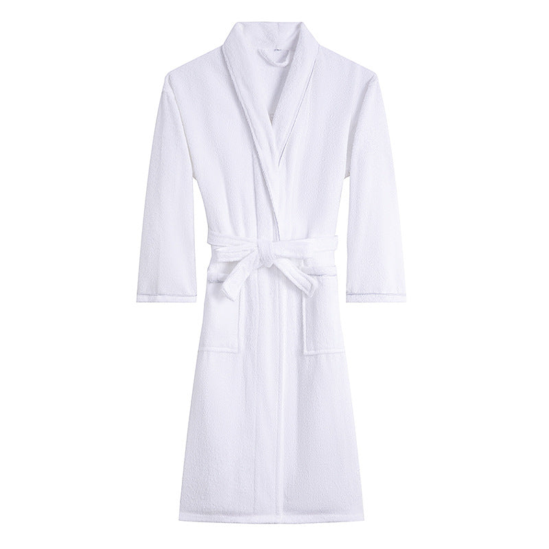 Men's And Women's Fashion Towel Material Thick Bathrobe