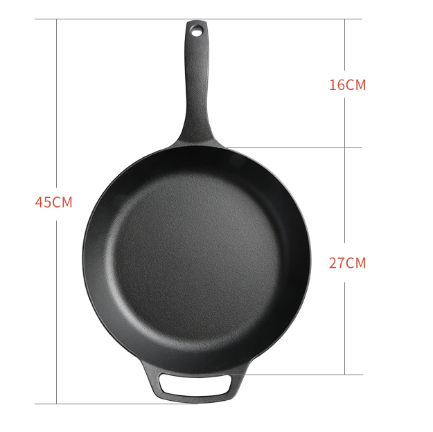 Thick cast iron pan