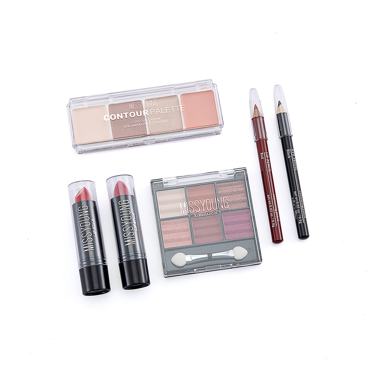 Contouring Balm Eyeshadow Palette Lipstick Cosmetic Set