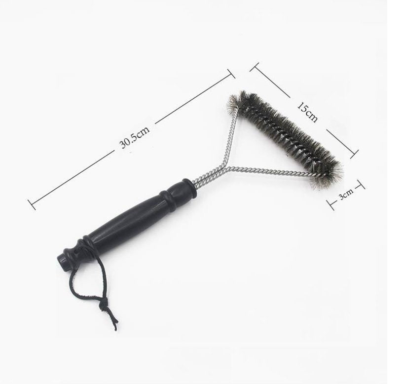 12 inch stainless steel curl cleaning brush BBQ grill brush BBQ professional cleaning wire brush - Bloomfield's