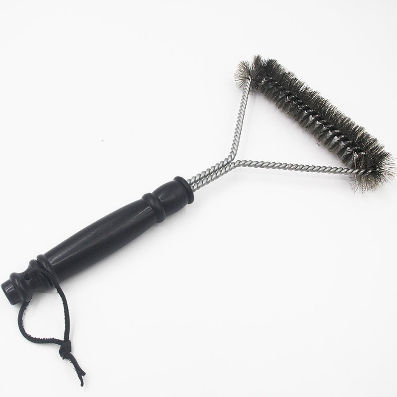 12 inch stainless steel curl cleaning brush BBQ grill brush BBQ professional cleaning wire brush - Bloomfield's