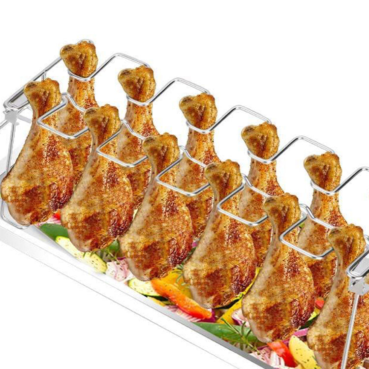 Galvanized Chicken Leg Rack Folding Grill