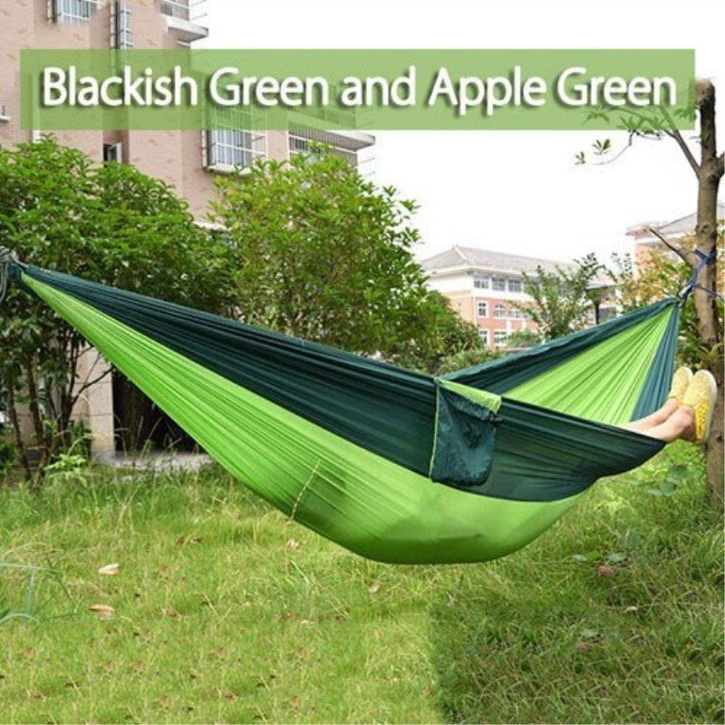 Backpacking Hammock - Portable Nylon Parachute Outdoor Double Hammock