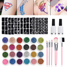 画像をギャラリービューアに読み込む, New Innovative Diamond Glitter Tattoo Set Semi-Permanent Small Tattoo Template Wholesale