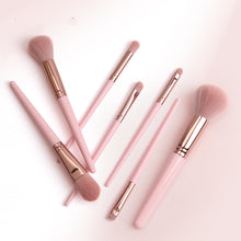 画像をギャラリービューアに読み込む, Pink makeup brush set powder eyeshadow blend