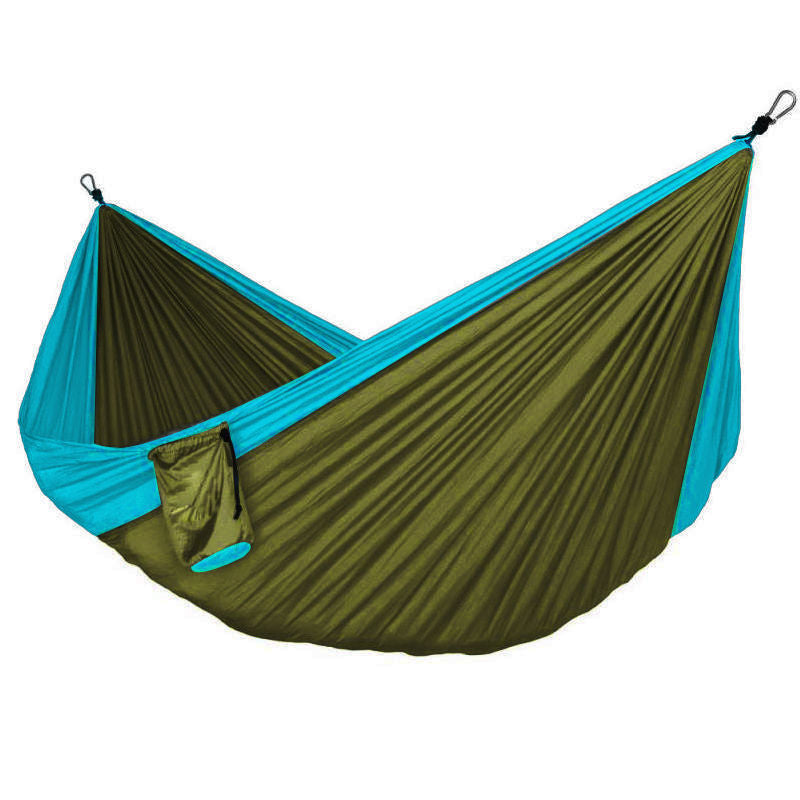 Automatic Mosquito Net Anti-Rollover Hammock Parachute Cloth Hammock Nylon Hammock Outdoor Hammock Strap Swing Hanging Chair