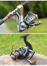 Load image into Gallery viewer, Telescopic Fishing Rod Combo Spinning Reel Fishing Set Carp Fishing Rod Reel Kit