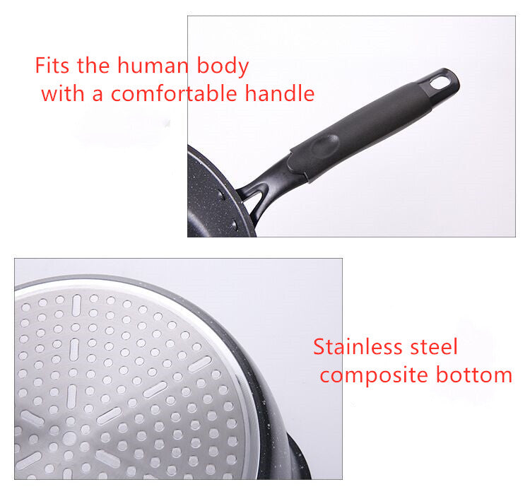 Pan small frying pan deep type home wok nougat pot non-stick pan