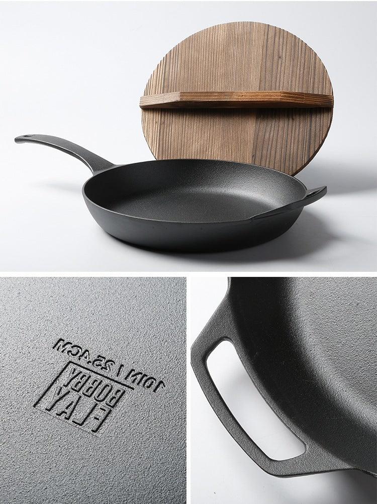 Thick cast iron pan