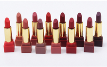 画像をギャラリービューアに読み込む, New set of 12-color square tube lipstick matte lipstick