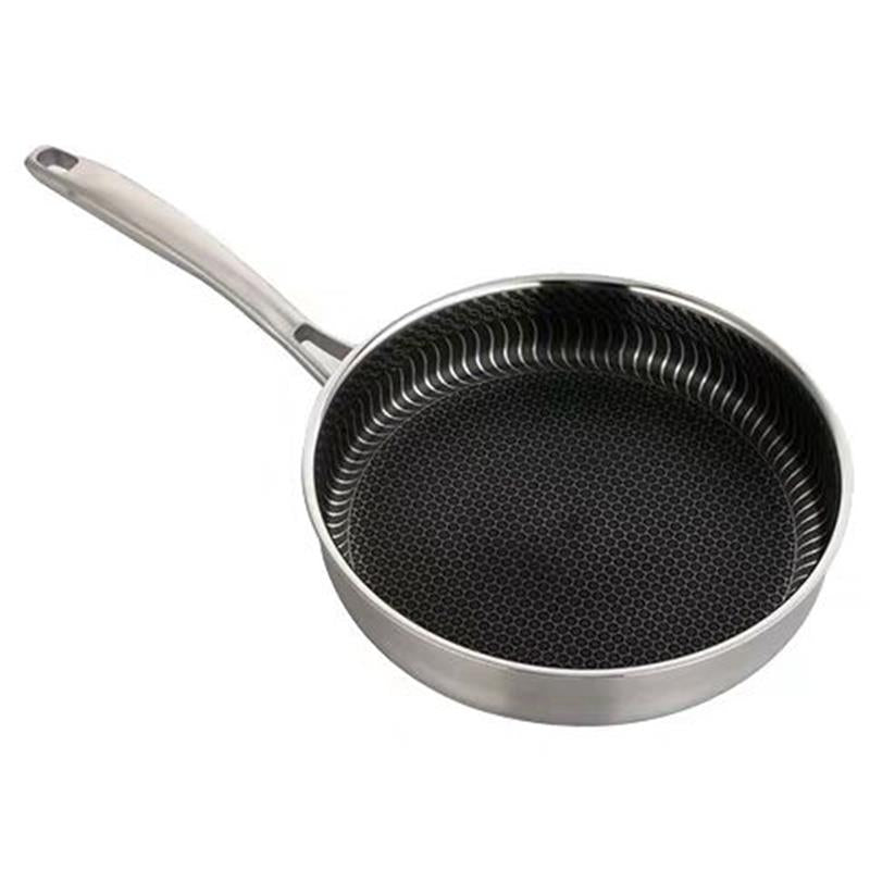 Stainless steel frying pan