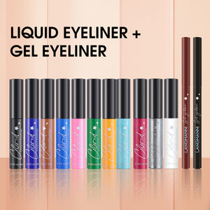 Make-up Eyeliner Liquid  And Gel Pen Combination Set