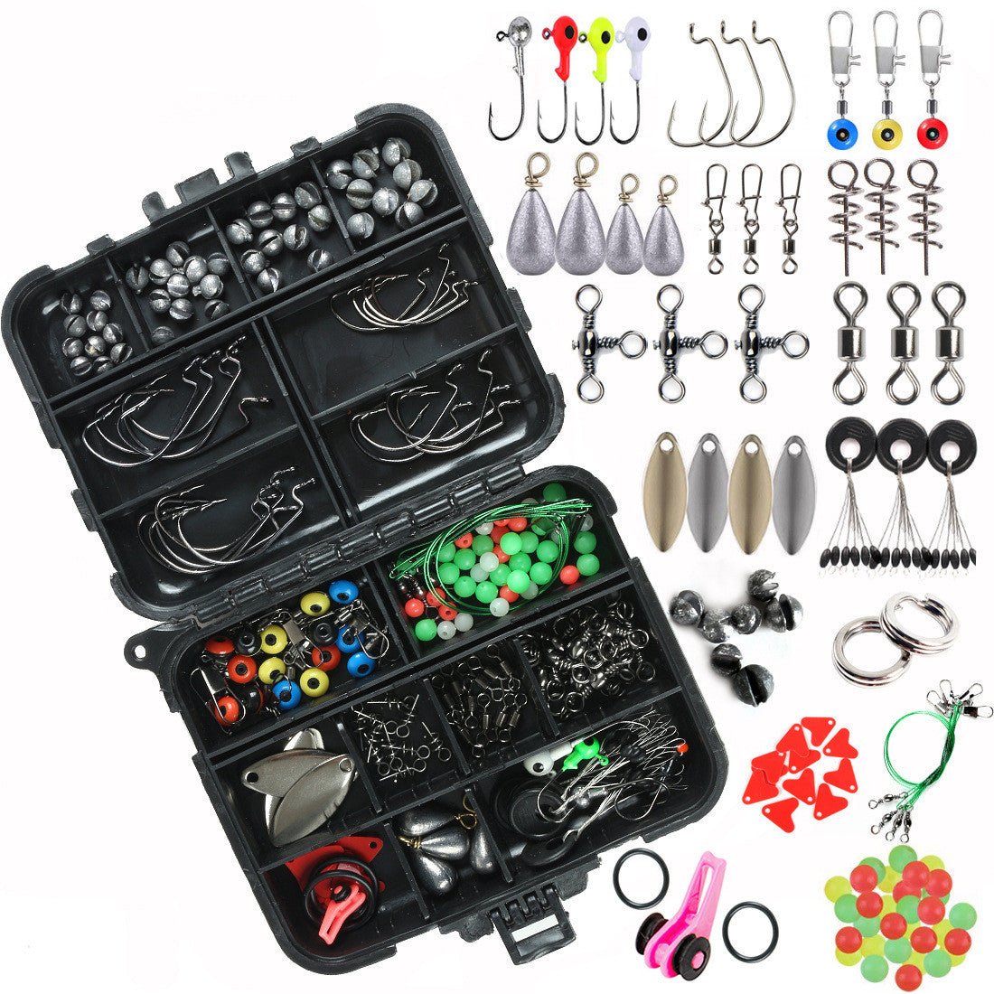 188 pieces of fishing accessories set - Bloomfield's