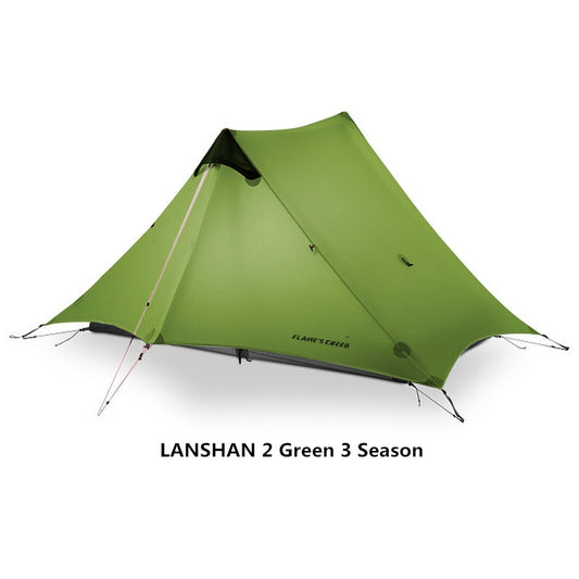 Silicon coated double tip single tip poleless tent rainproof