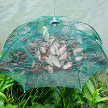 画像をギャラリービューアに読み込む, Strengthened 4-20 Holes Automatic Fishing Net Shrimp Cage Nylon Foldable Fish Trap Cast Net Cast Fold Crab Trap Fishing Network