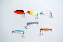 Charger l&#39;image dans la galerie, Metal Sheetmetal Lures Set 30x Spinnerbait Fishing Hard Lure Pike Salmon Bass Card 2 Fish Bait Hook Fishing Tackle spinners