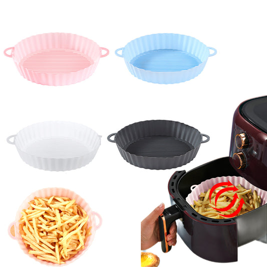 Air Fryer Tray Silicone Kitchen Supplies AirFryer Silicone Pot Grill Pan Accessories Disposable Paper Liner