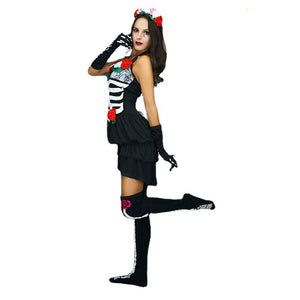 Halloween Women's Undead Ghost Bone Costume