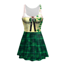 Charger l&#39;image dans la galerie, Oversized Women&#39;s St. Patrick&#39;s Day Printed A-line Dress