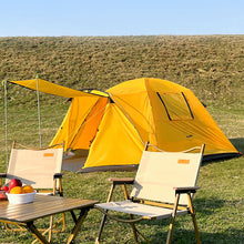 画像をギャラリービューアに読み込む, Four Person Outdoor Camping Space Folding And Thickening Tent Rain And Sun Proof Outdoor