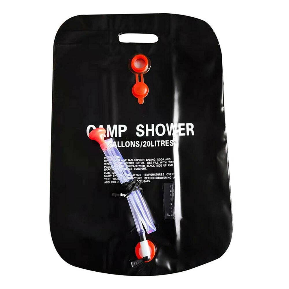 20L Camping Shower Portable Compact Solar Sun Heating Bath Bag Outdoor Travel - Bloomfield's