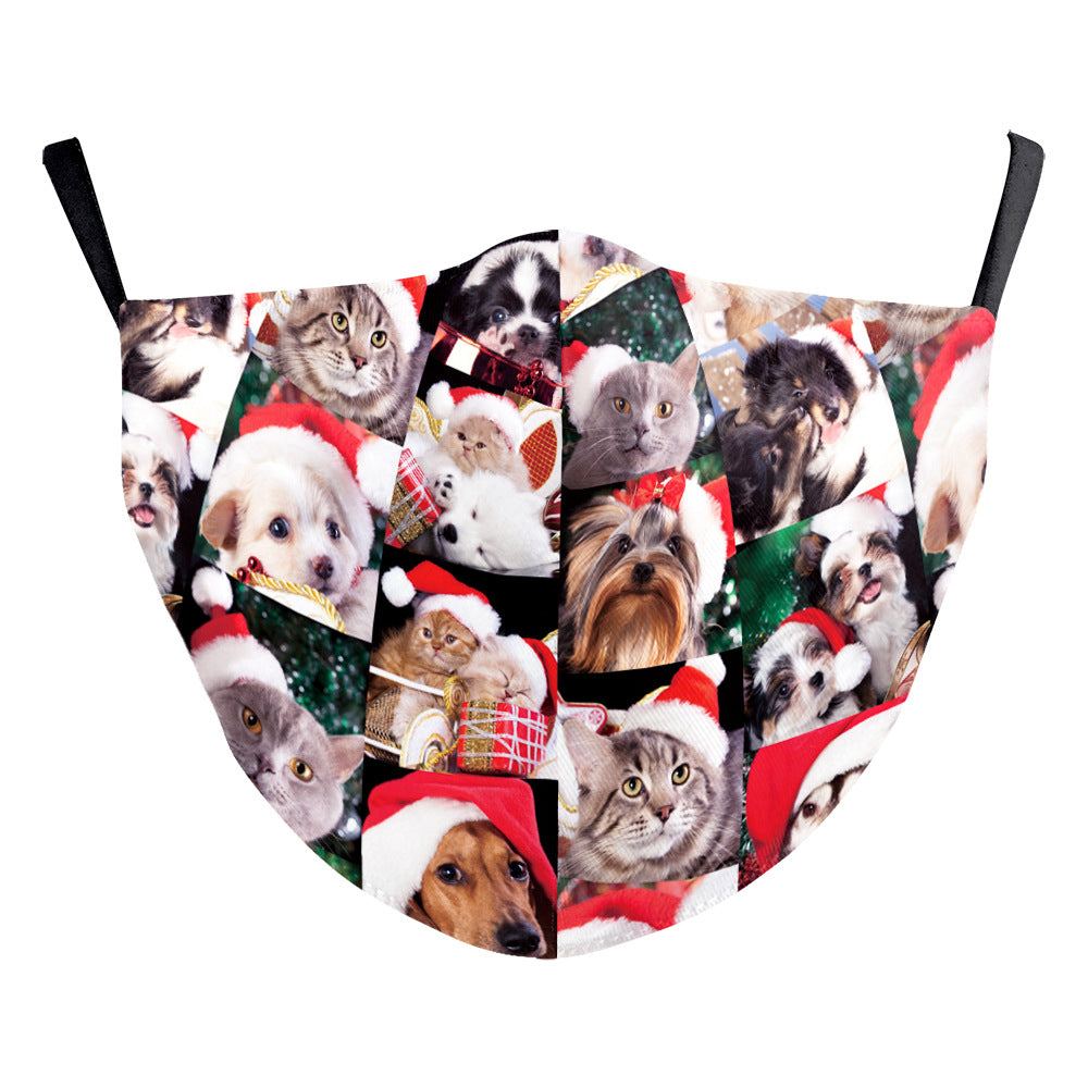 Christmas Digital Printing Protective Mask