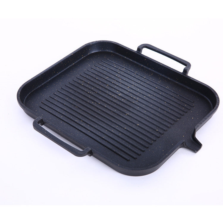 Square BBQ Plate Teppanyaki Smokeless Non-stick Barbecue Pan