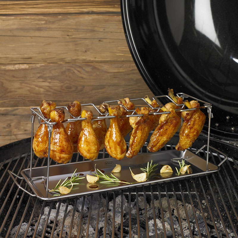 Galvanized Chicken Leg Rack Folding Grill