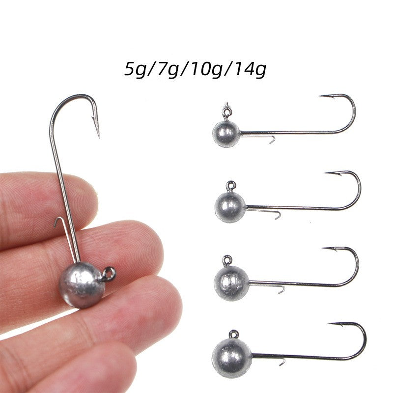 Long hook, lead head hook, special hook for fake bait