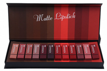 画像をギャラリービューアに読み込む, New set of 12-color square tube lipstick matte lipstick