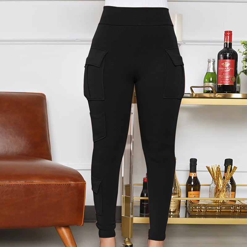 Women's High Waist Slim Fit Fashion Track Pants