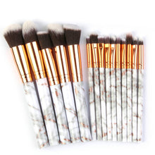 画像をギャラリービューアに読み込む, Set of 15 marbling makeup brushes