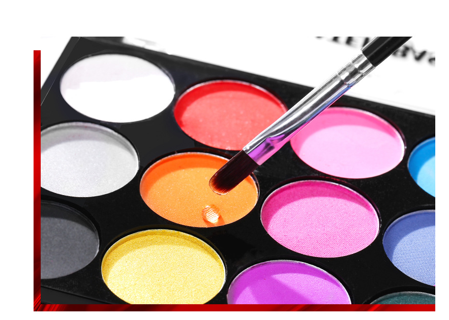 Water based face paint set pallet and brush body art