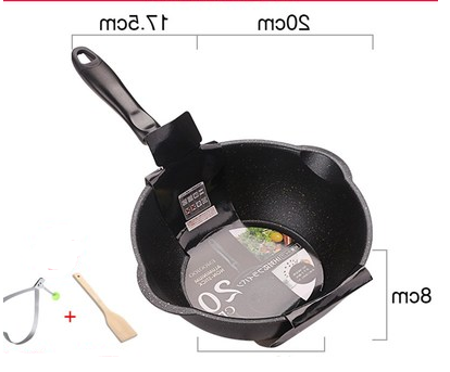 Pan small frying pan deep type home wok nougat pot non-stick pan