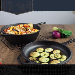 Household Non-stick Flat Pan With Single Handle