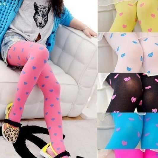 Children's Fashion Love Dot Pantyhose