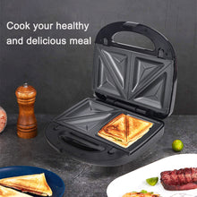 Laden Sie das Bild in den Galerie-Viewer, 6-in-1 Waffle Maker EU Plug Sandwich Maker Grill Breakfast Maker Doughnut Cake Maker Compact Kitchen Dining Kitchen Accessories