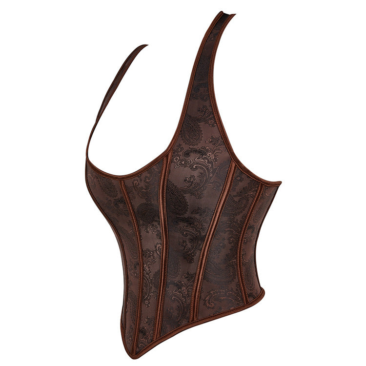 Women's Dark Brown Tube Top